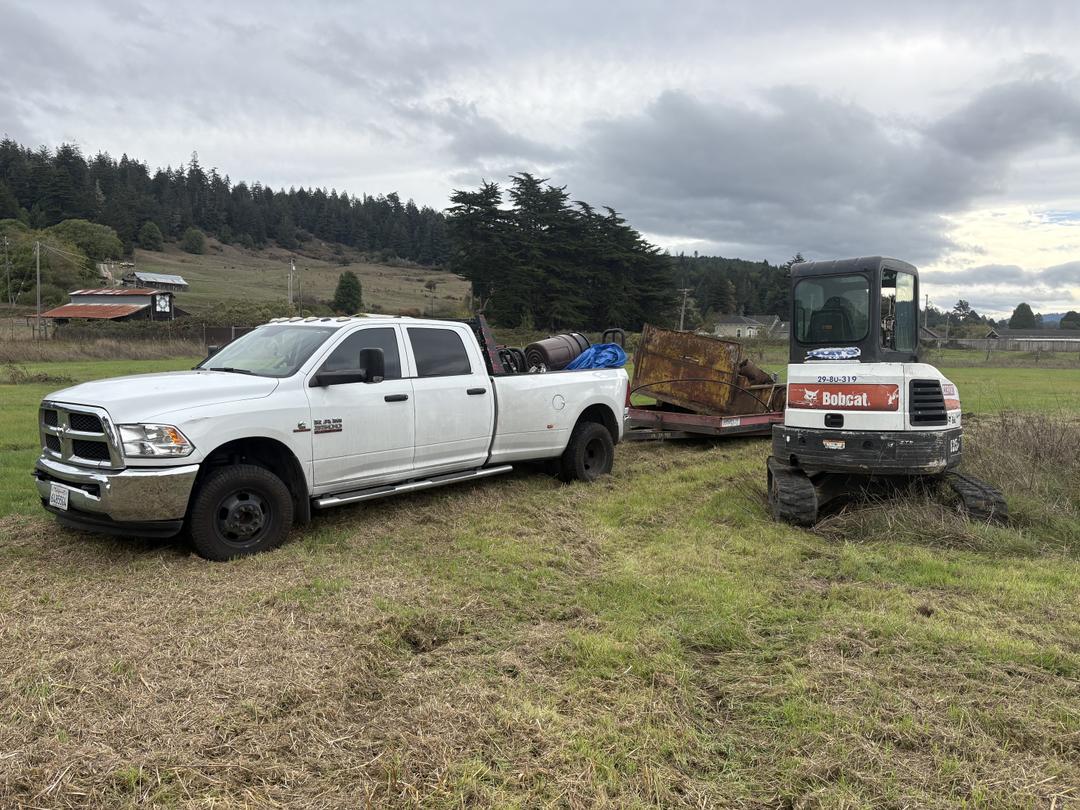 Humboldt Tree and Excavation crew working on a property